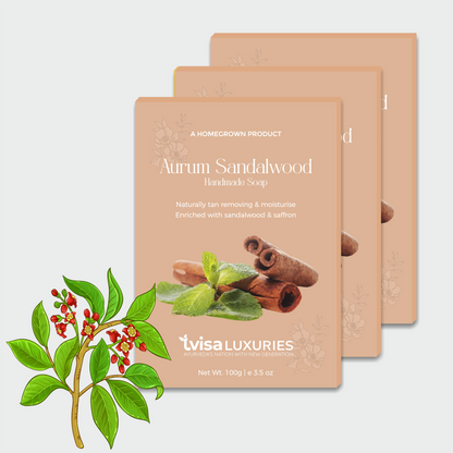 (Pack of 3)Aurum Sandalwood – Calm-Luxury Texture Smoother